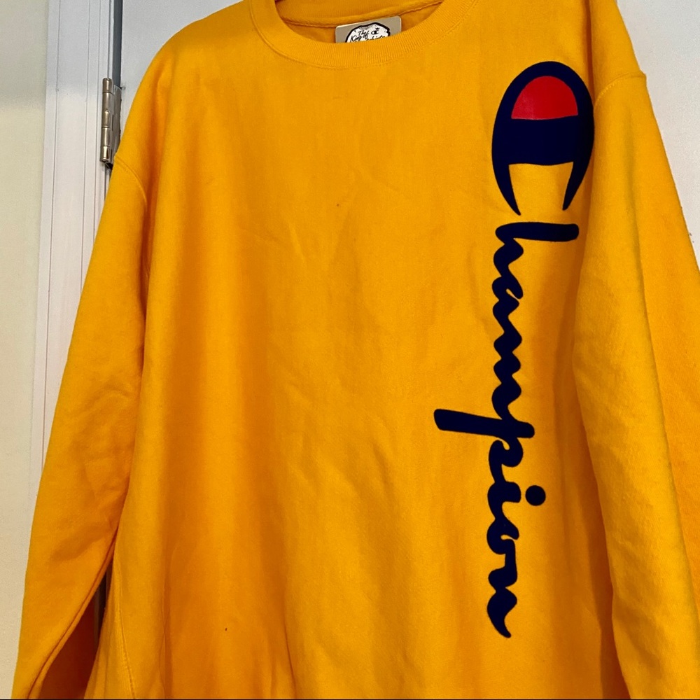 Bright oversized champion crewneck